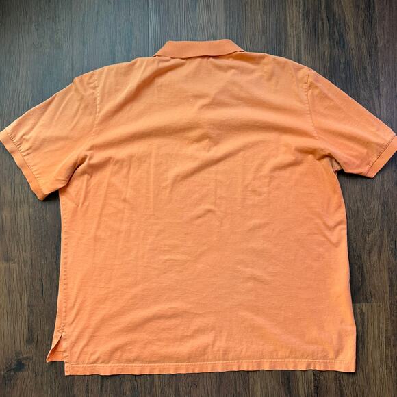 Lacoste Orange Polo Shirt Men’s Size 8 XL Logo Croc Cotton Classic - Picture 2 of 10